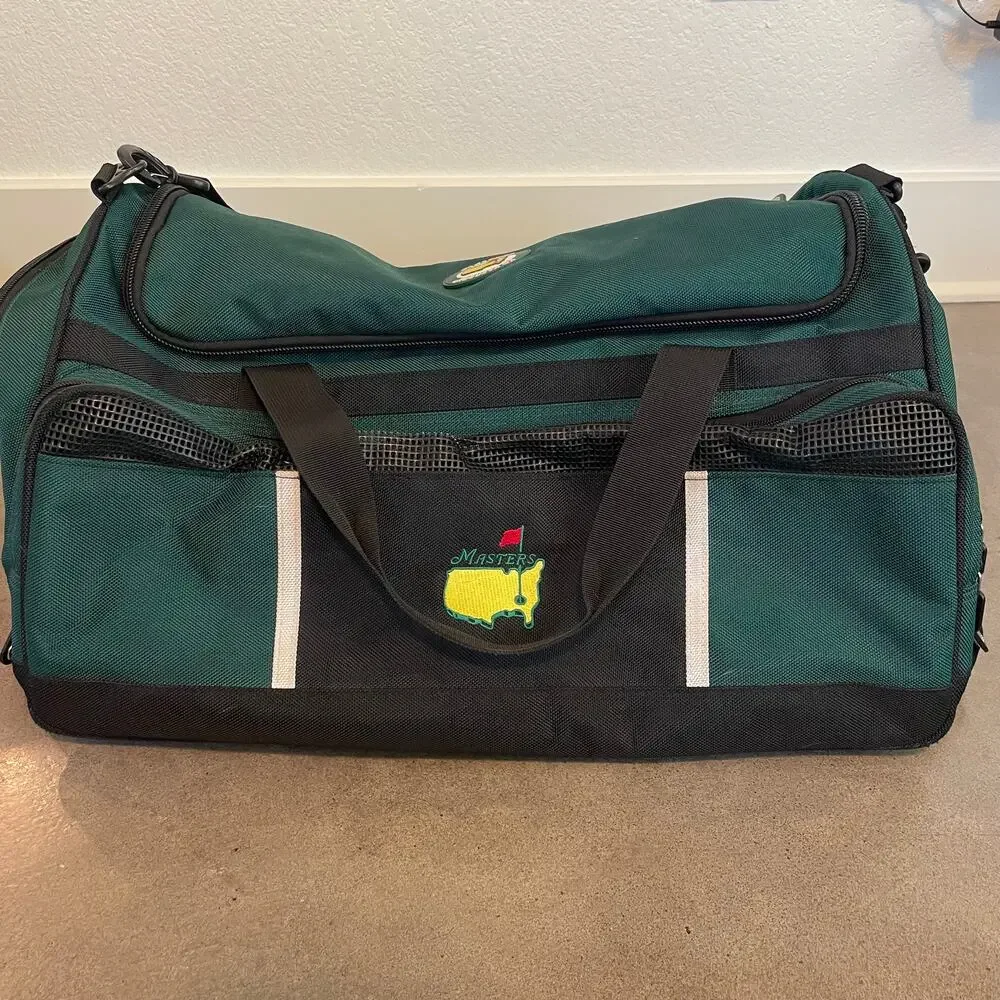 Masters Golf Tournament Agusta Travel Green duffle Weekender bag large size Men